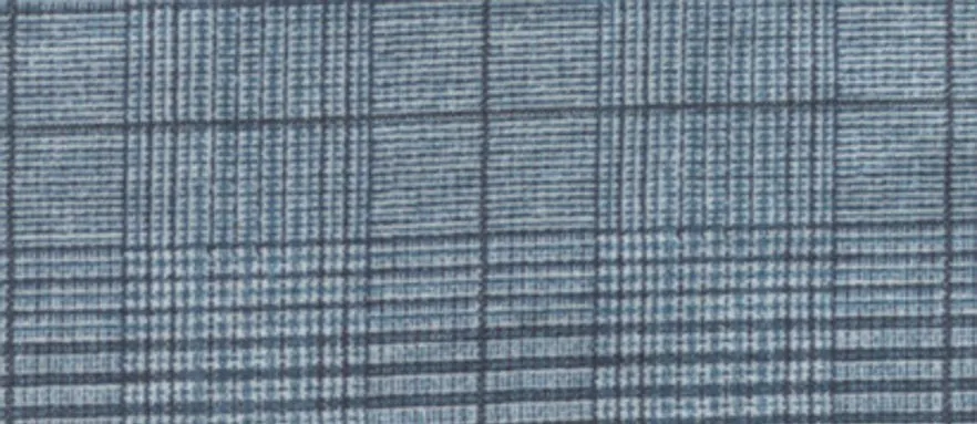 Brax Felix Printed Check Chino - Anchor Blue