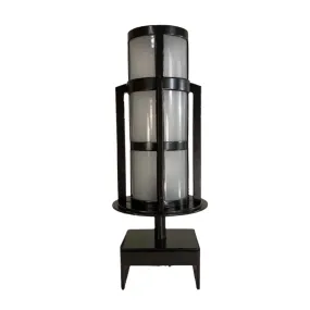 Hammerton Post Light, Pole Light, Bronze, Frosted Glass