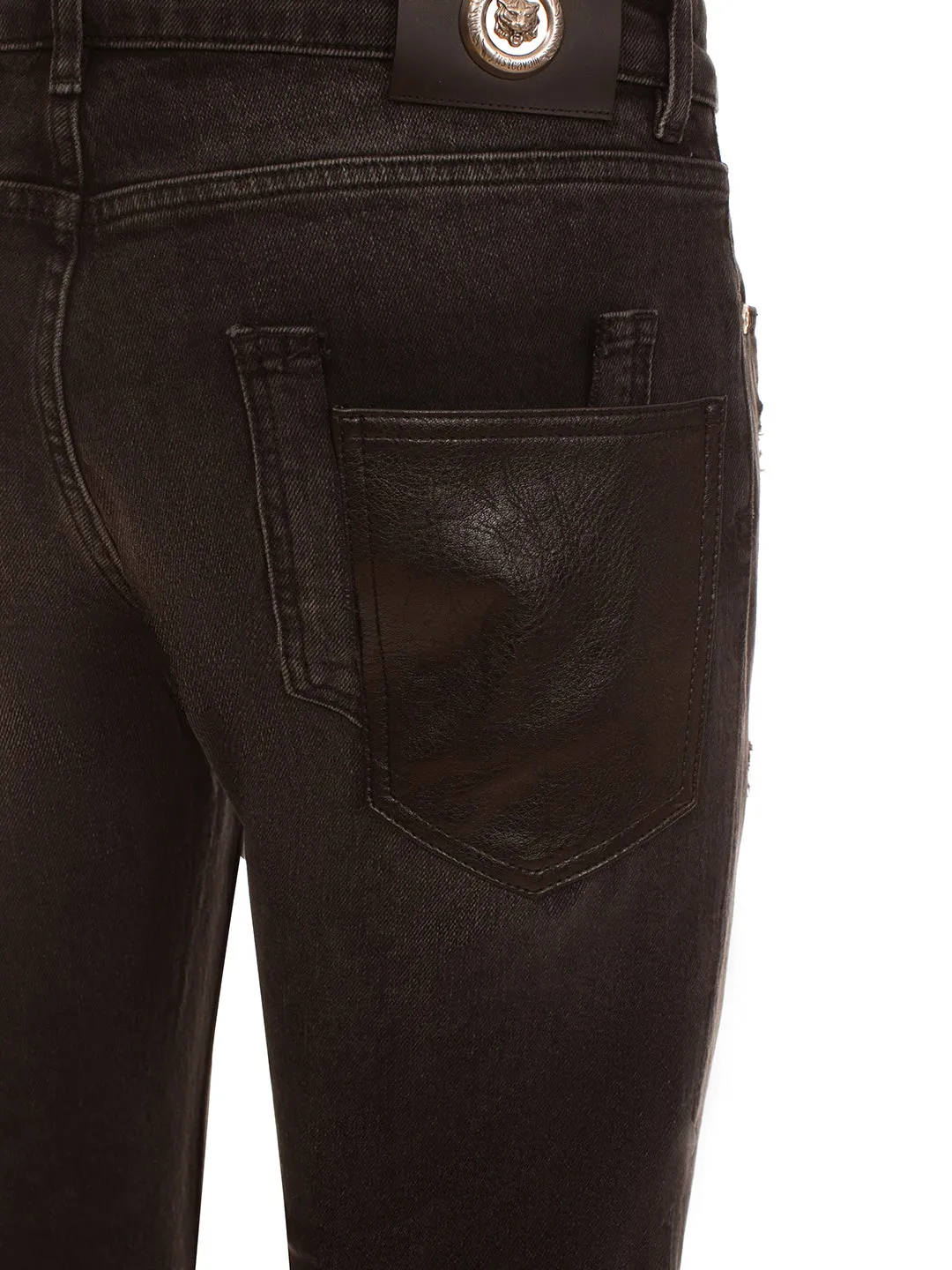 Just Cavalli Men No fade black Solid Slim Fit Jeans