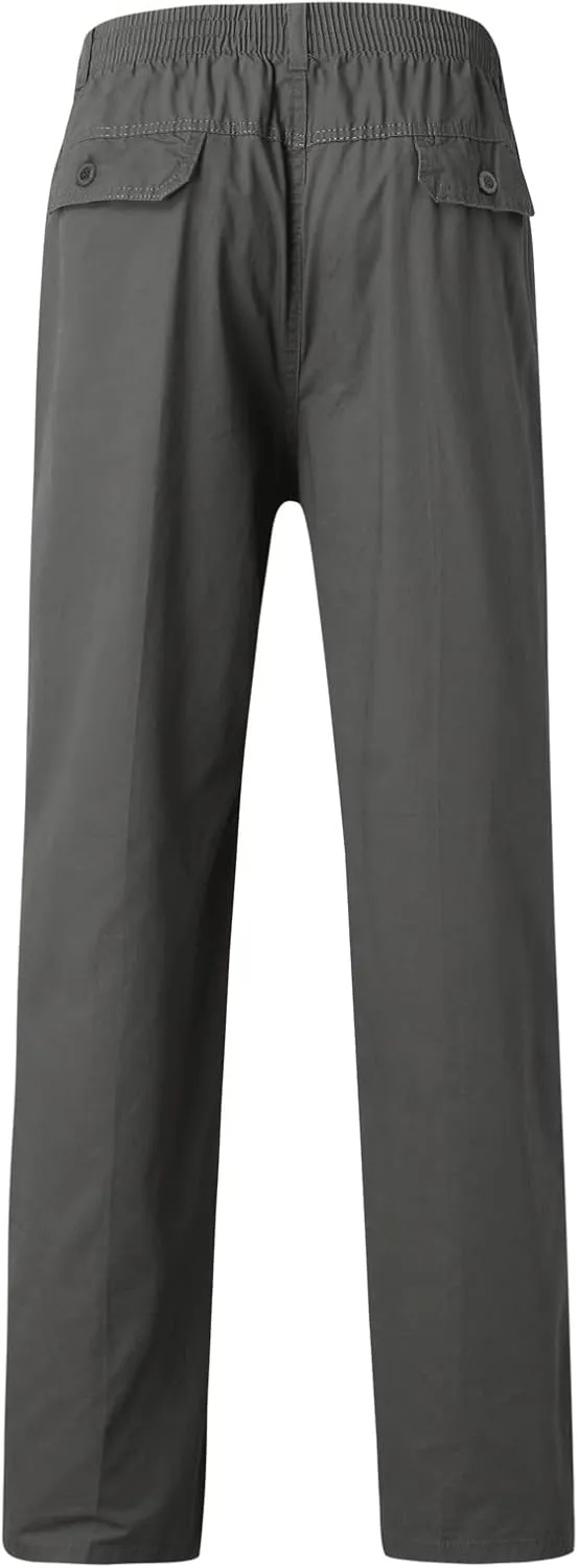 Mens Sweatpants with Pockets Big and Tall Pants Lightweight Hiking Workout Jogger Mens Streetwear Reflective Tactical