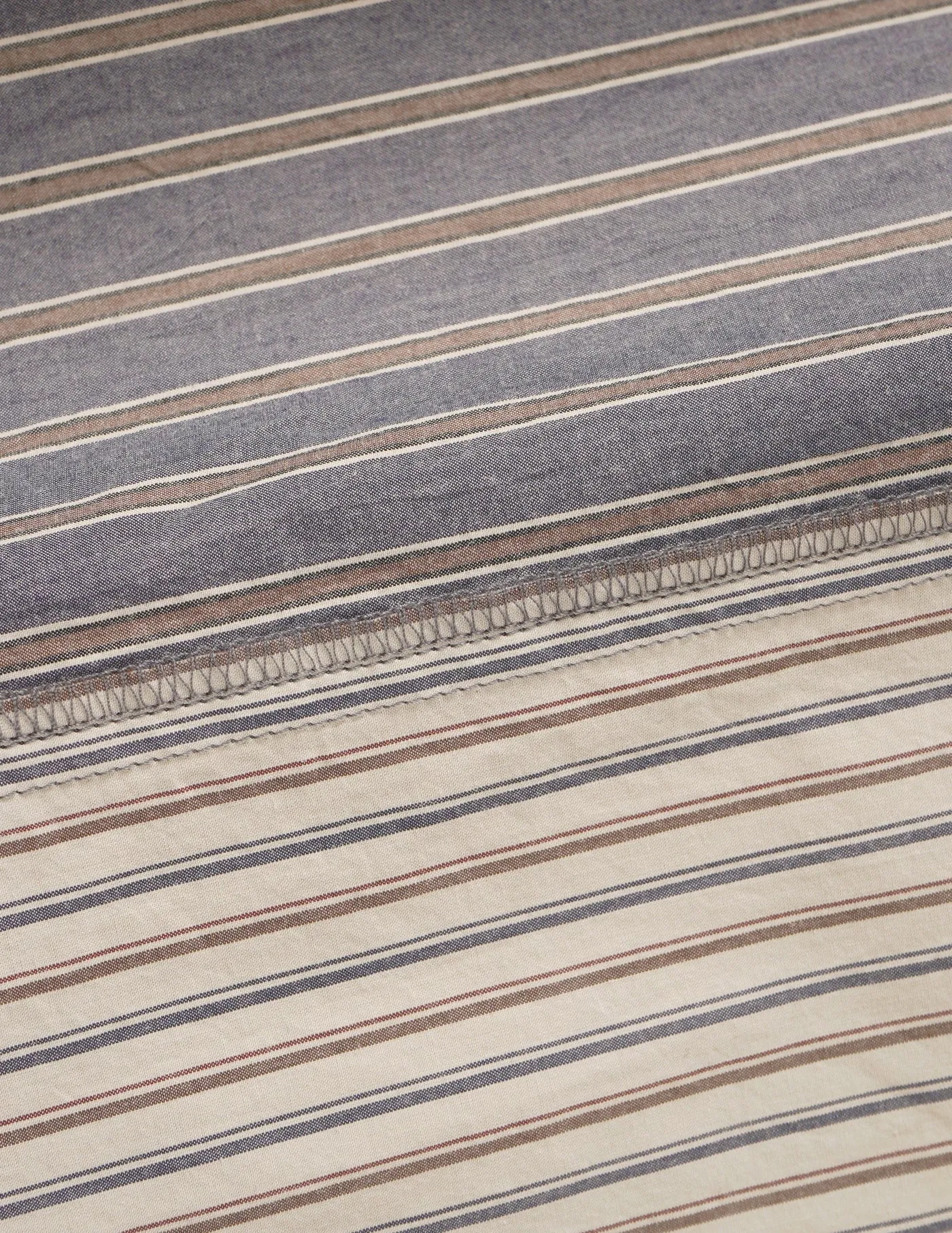 NMSH-003 ASYMMETRIC STRIPE LOOSE FIT SHIRT