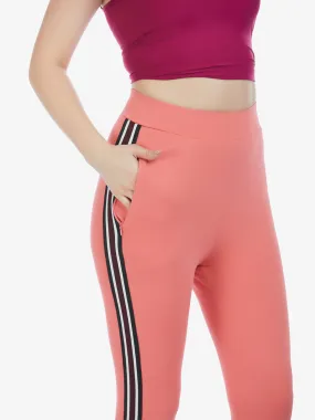 Peach Pink Active Track Pant