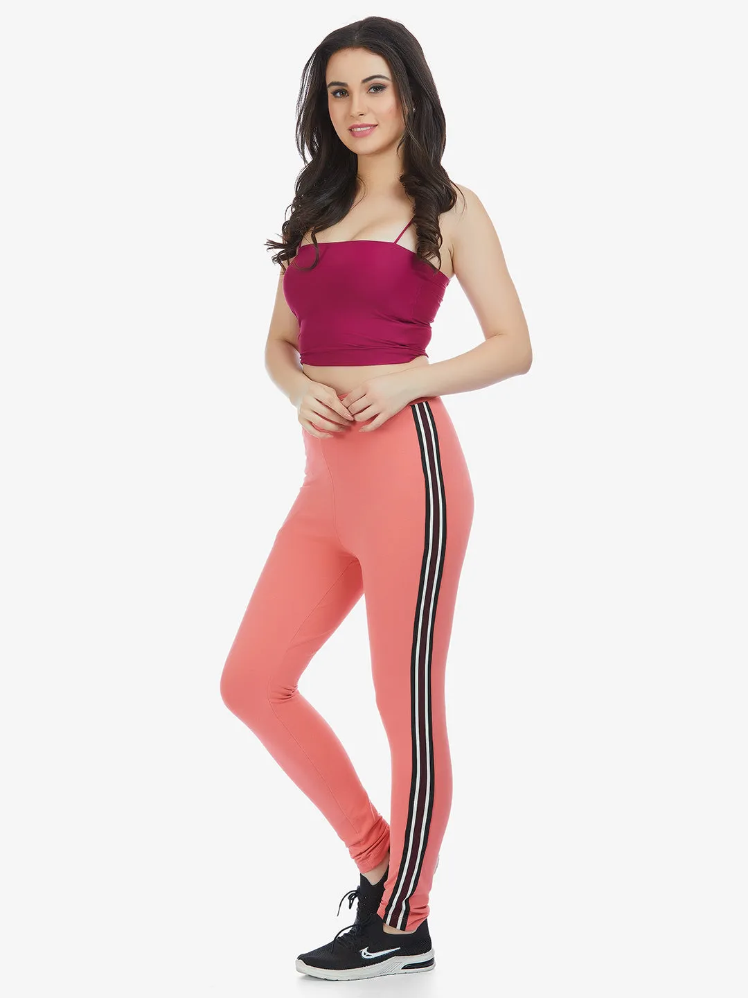 Peach Pink Active Track Pant
