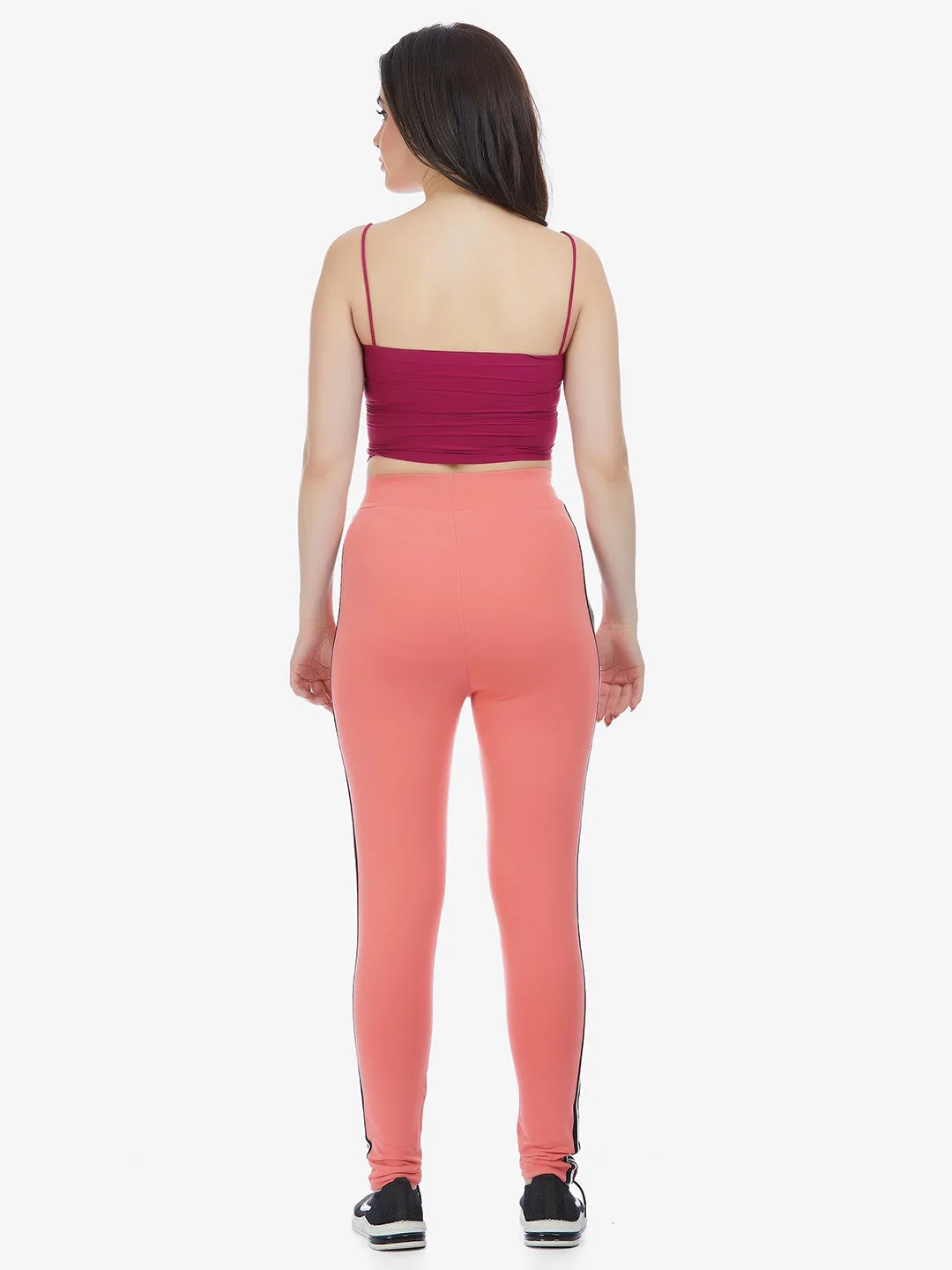 Peach Pink Active Track Pant