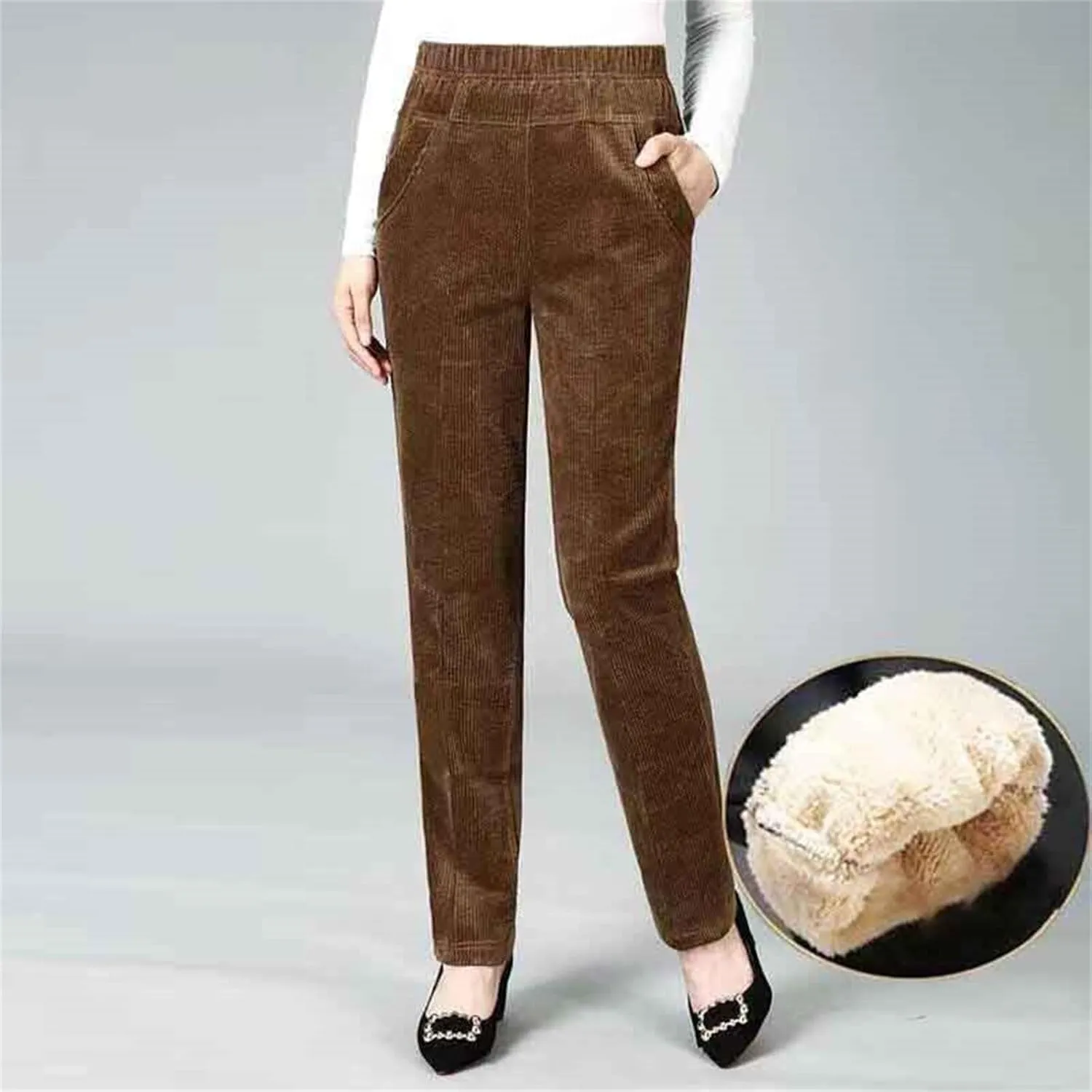 Womens Jogger Sweatpants Baggy High Waisted Athletic Jogger Solid Leisure Wide Leg Sport Pants Trendy Lounge Trouser