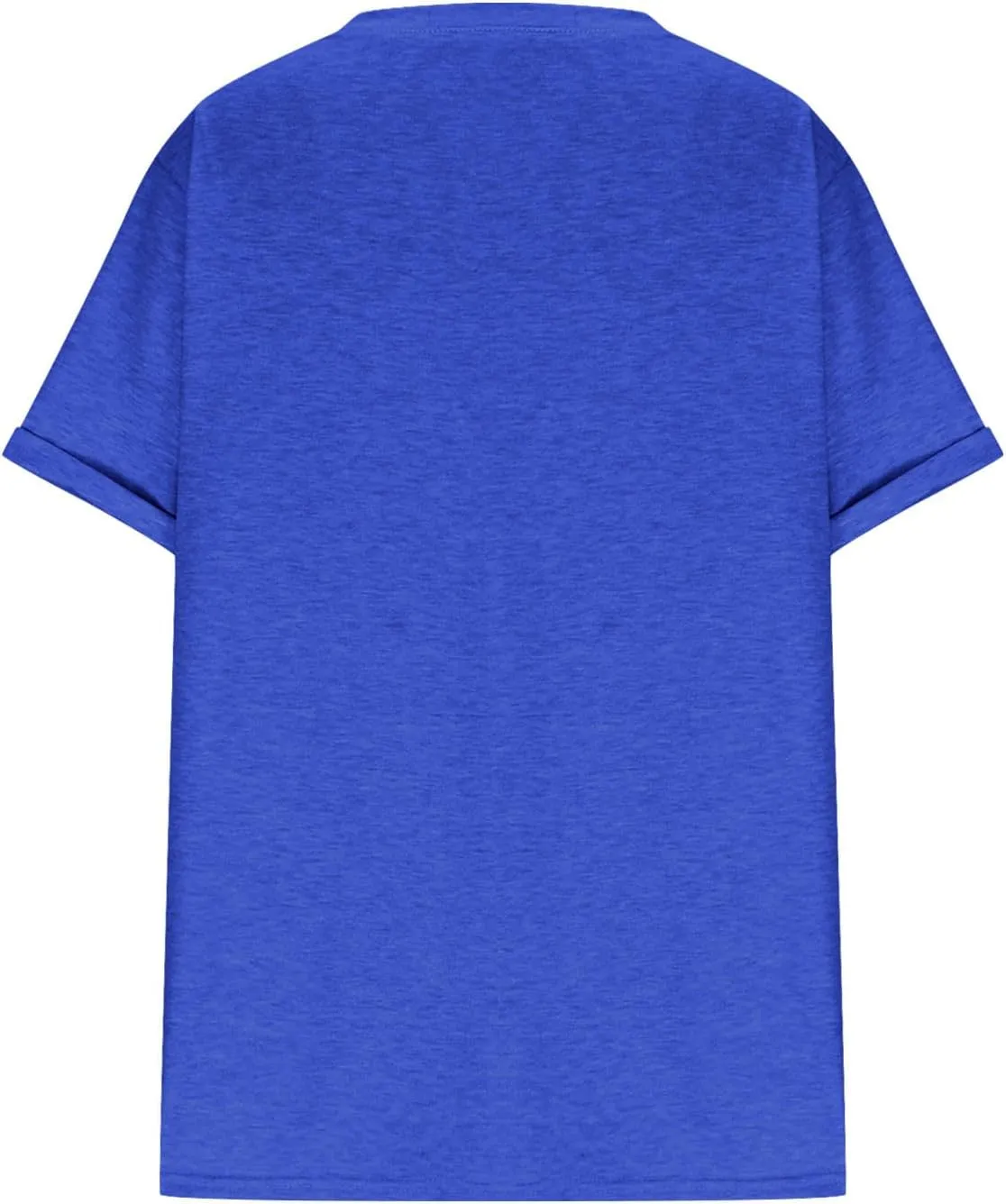 Women's Plus Size Tops Loose V-Neck Short Sleeve Blouse Solid Casual Loose Summer Shirt T-Shirts Basic Tunics
