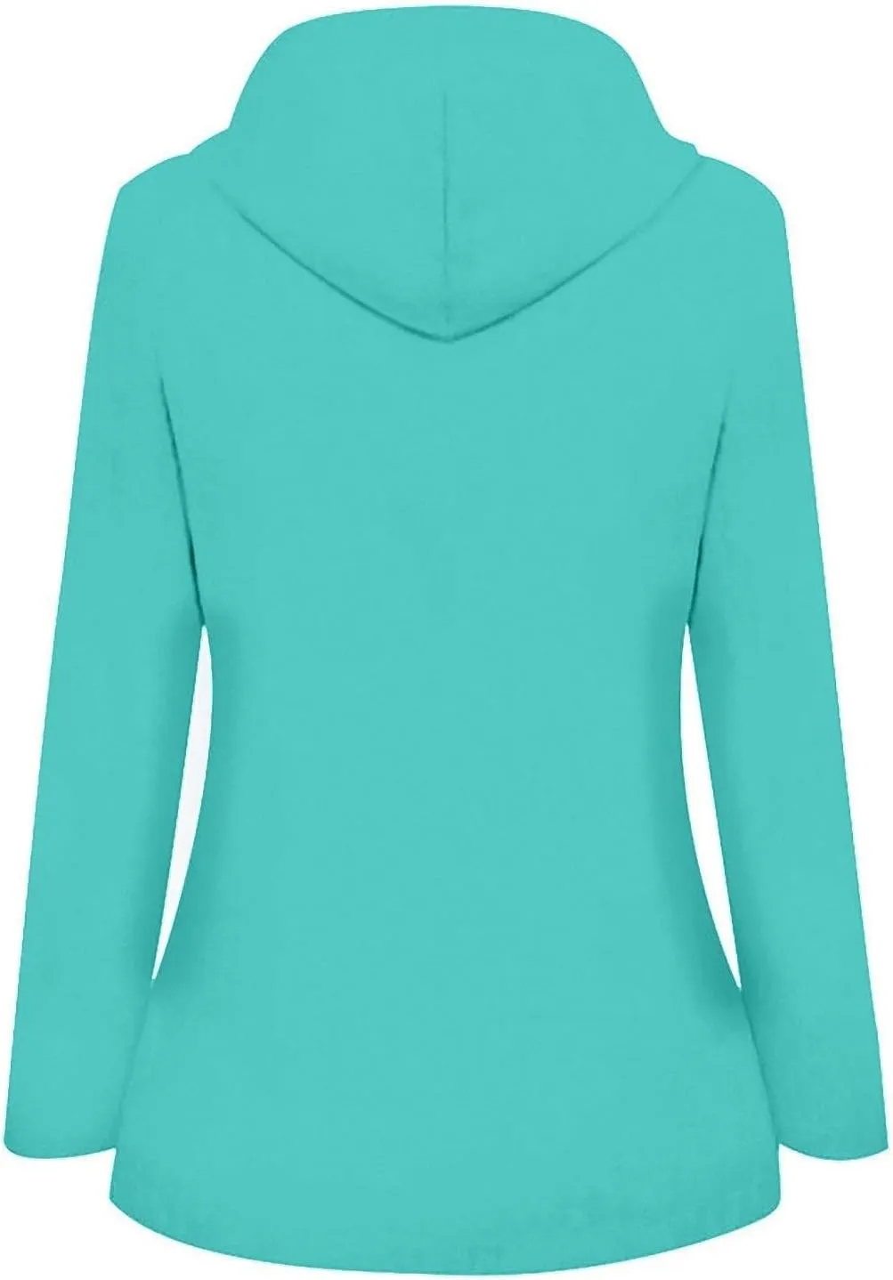 Women's Raincoat Waterproof Long Hooded Trench Coats Fall Lightweight Windbreaker Travel Jacket